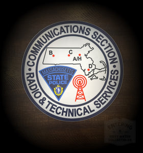 Mass State Police Communications Section Decal (6 inch)