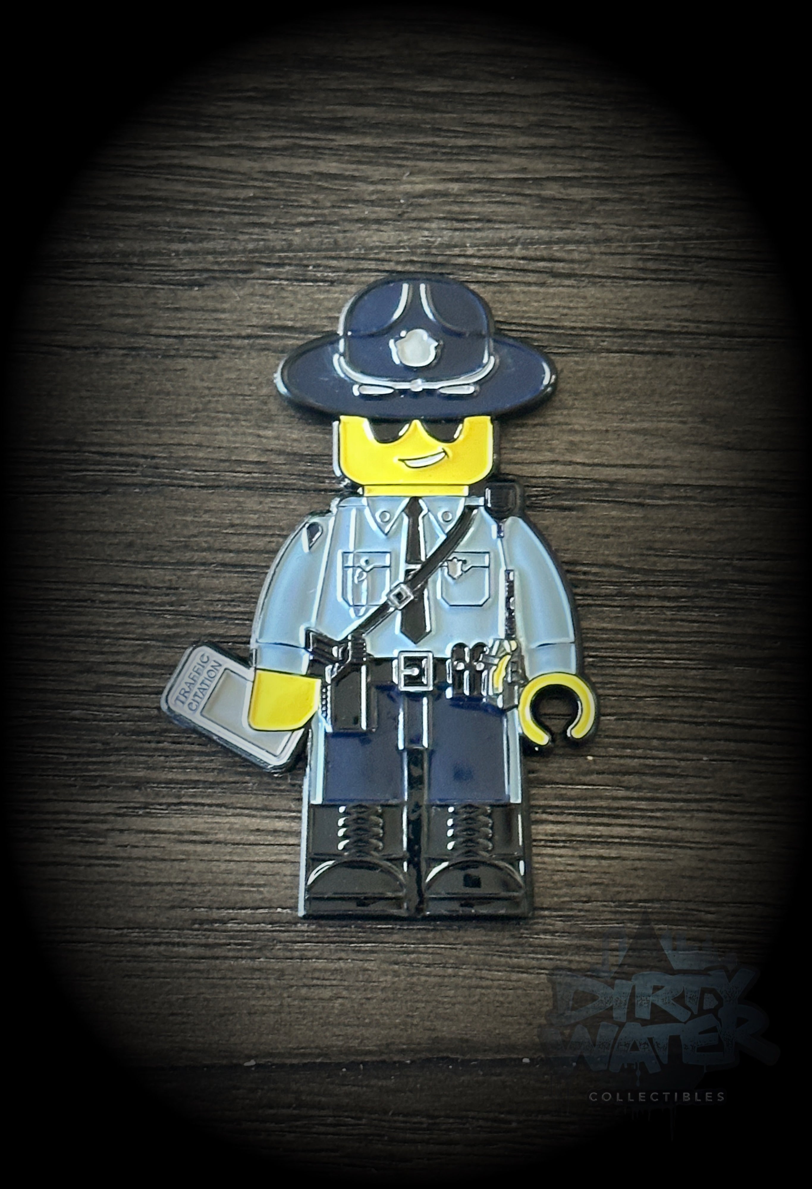 Mass State Police LEGO inspired Challenge Coin – Dirty Water