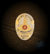 Load image into Gallery viewer, LAPD Style Military Commemorative Badge Marines
