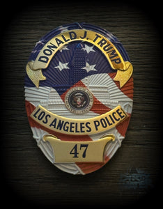 LAPD Style President Donald J. Trump 47th Commemorative Badge