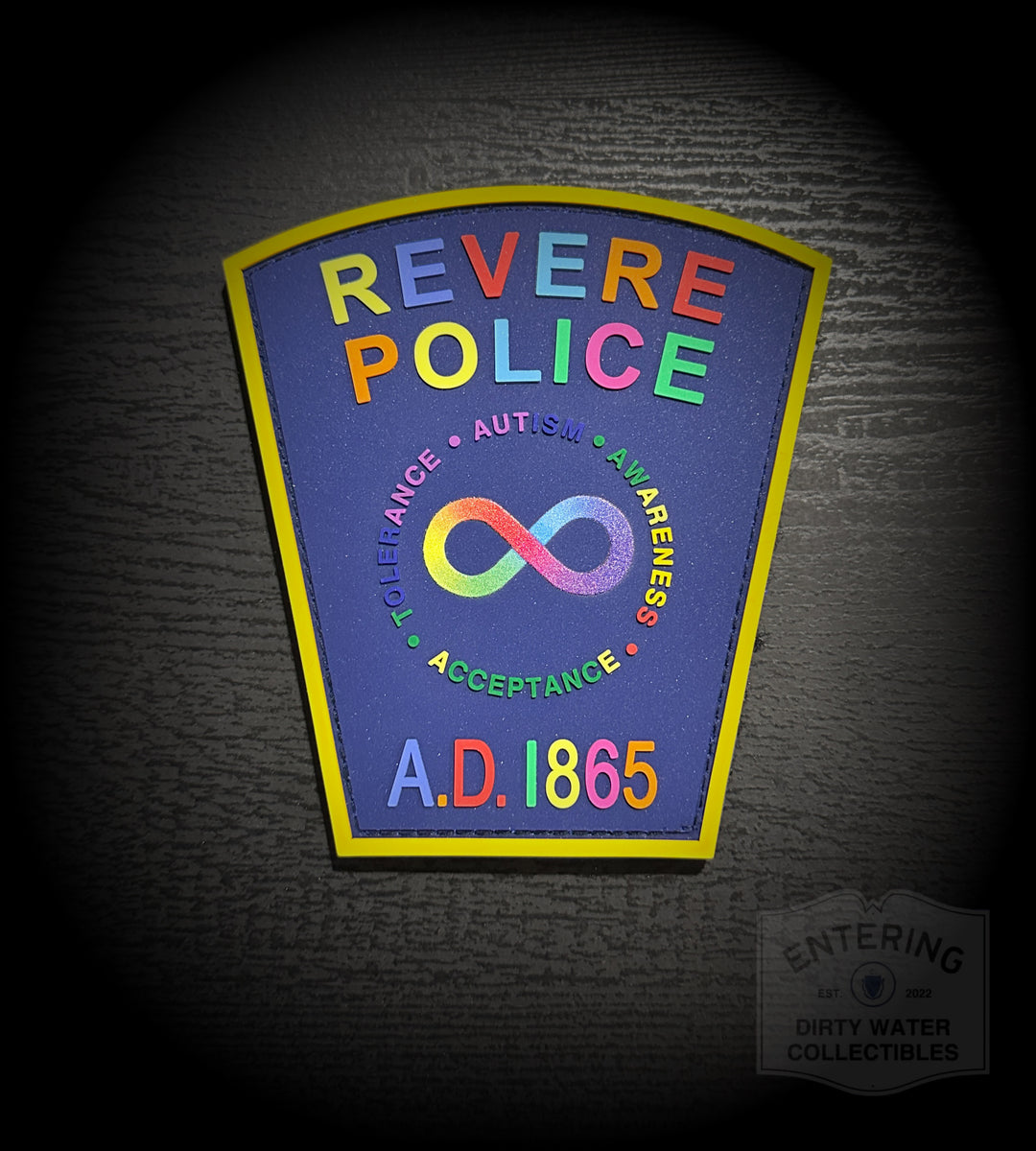 Revere Police Department MA Autism Acceptance PVC Patch – Dirty Water ...