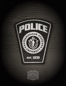 Framingham MA State University PD Subdued Patch Embroidered