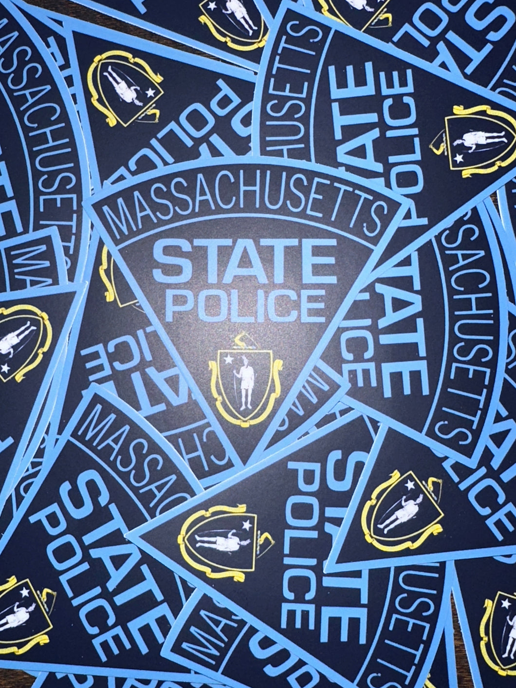 Massachusetts State Police Patch Decal