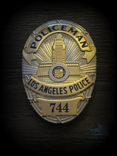 Load image into Gallery viewer, Adam-12 Replica Badge - Officer Peter Malloy #744
