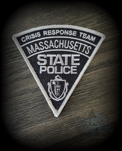 Massachusetts State Police Crisis Response Team Patch Embroidered
