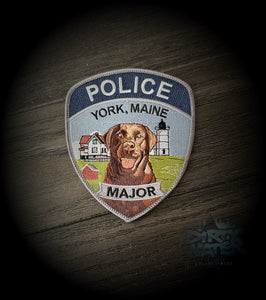 NEW! K9 Major York Maine PD patch!