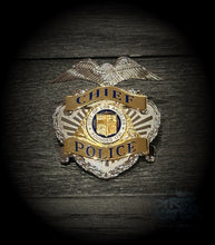 Load image into Gallery viewer, Replica LAPD Chief Cap Badge
