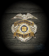 Load image into Gallery viewer, Replica LAPD Commander Cap Badge
