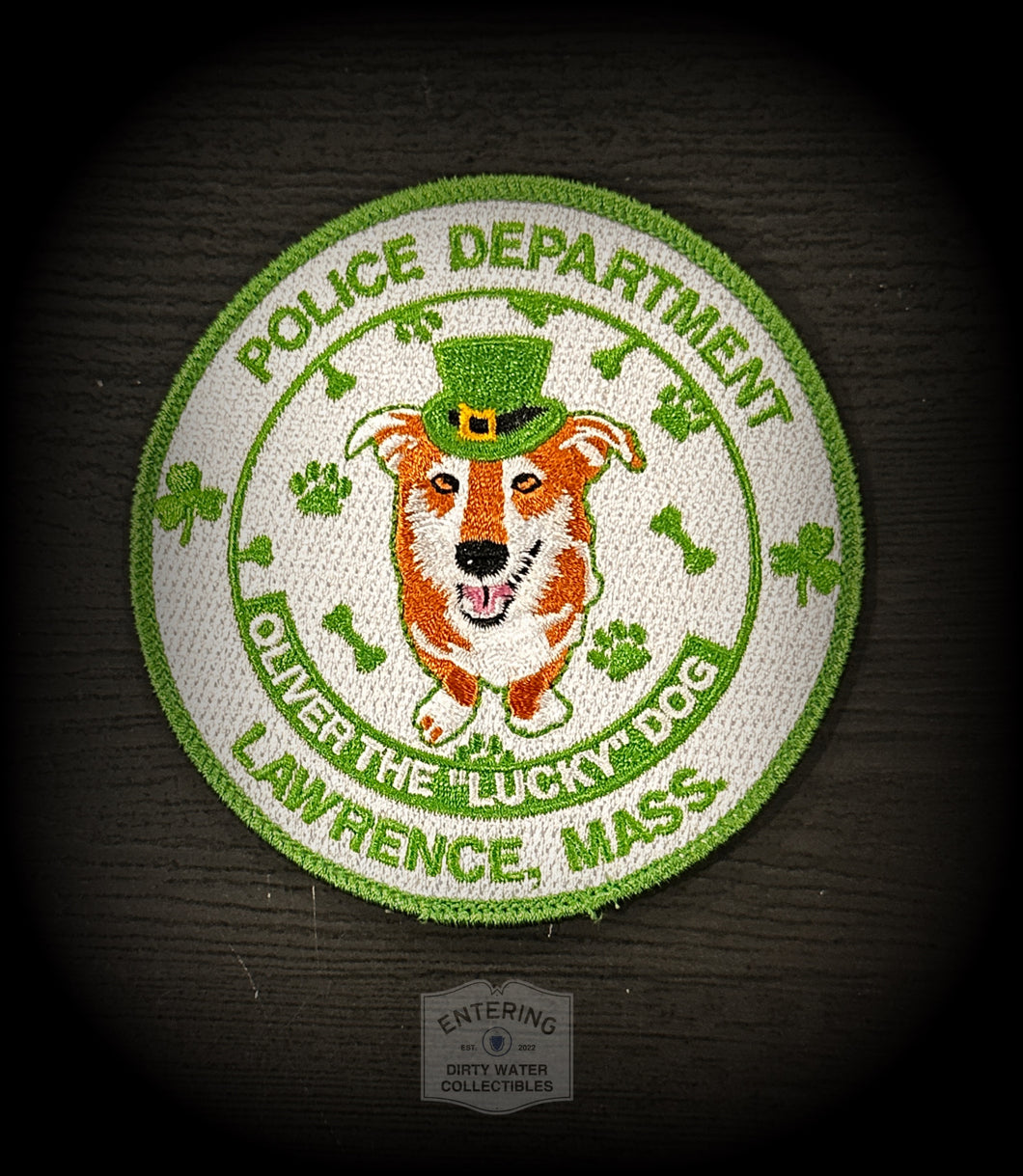 Oliver the Lucky Dog - Lawrence MA PD - St. Patrick’s Day