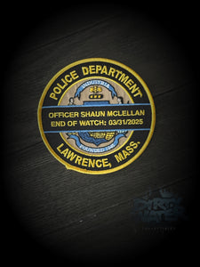 Officer Shaun McLellan Memorial Patch - Lawrence PD