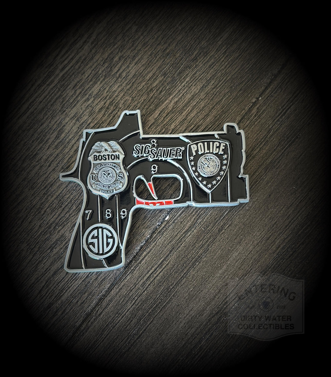 US Dept of Veterans Affairs Police Firearms Training Unit Challenge Coin