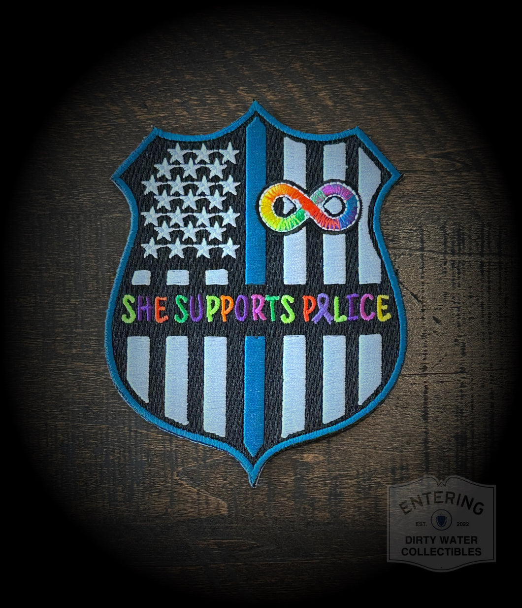 She Supports Police Autism Acceptance Patch