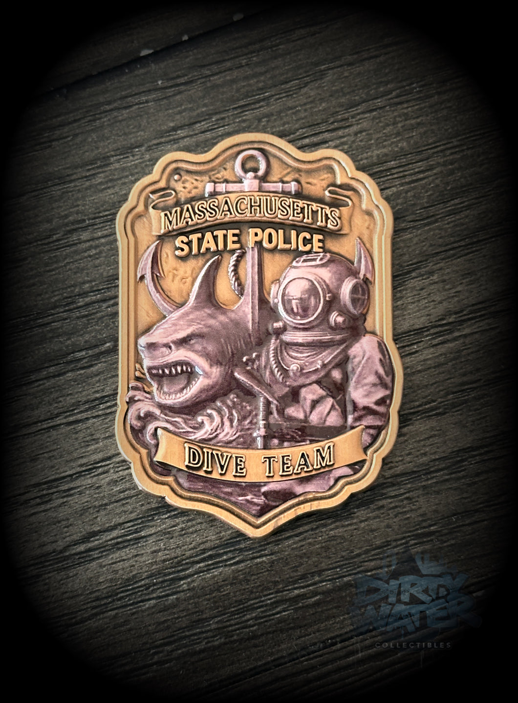 Mass State Police DIVE Team Antique Shark Coin