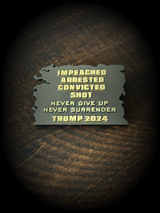 Donald Trump - Never Surrender Coin