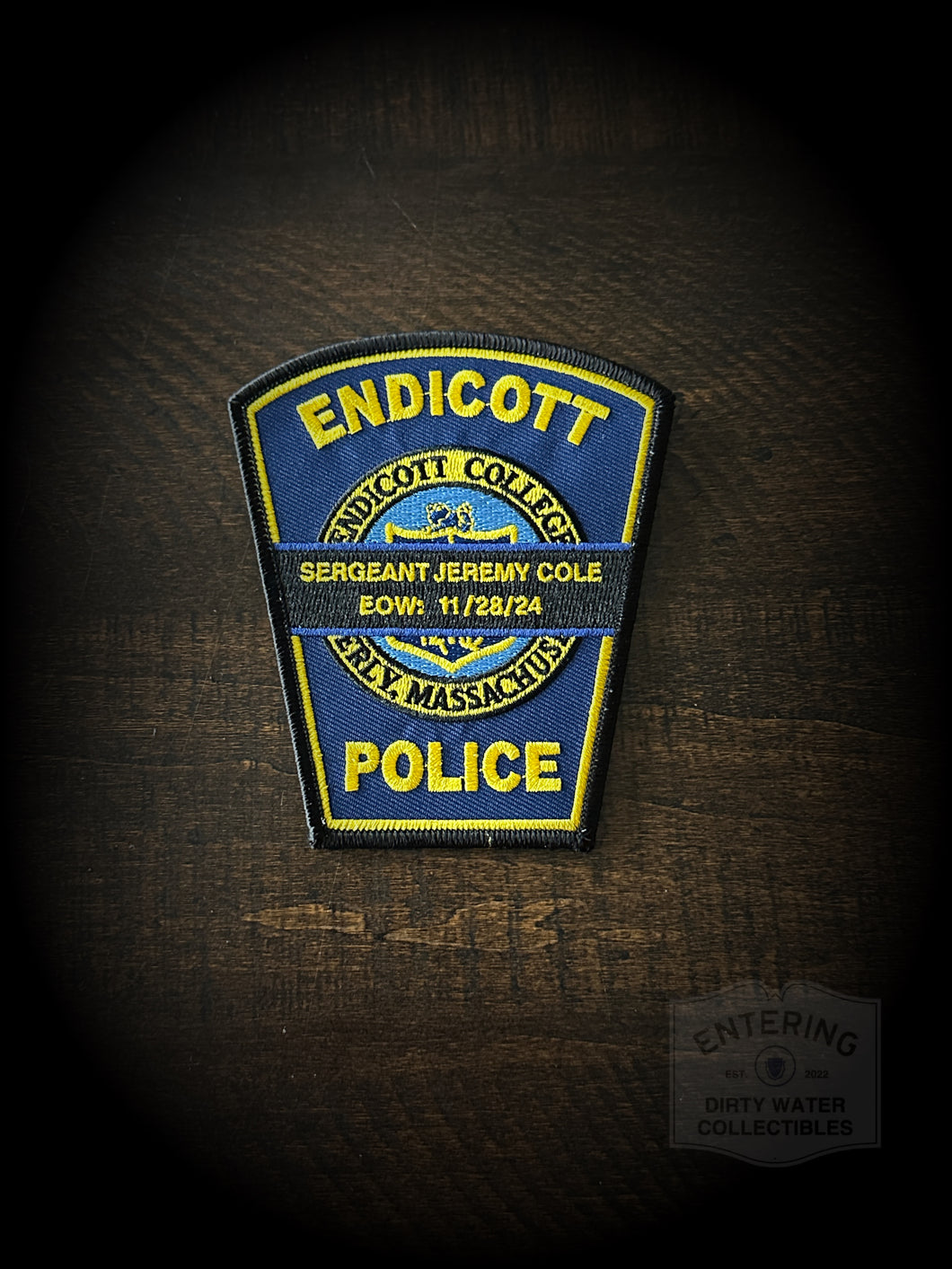 Sergeant Jeremy Cole Memorial Patch - Endicott College Police Department