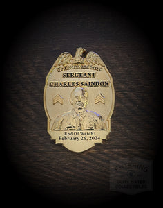 Sergeant Saindon Lawrence Police Memorial Coin