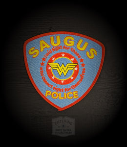 Saugus MA Police Embroidered Wonder Woman Patch