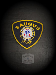 Saugus MA Police Embroidered Patriots Patch