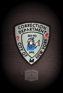 Go To Jail Monopoly NYDOC cosplay patch