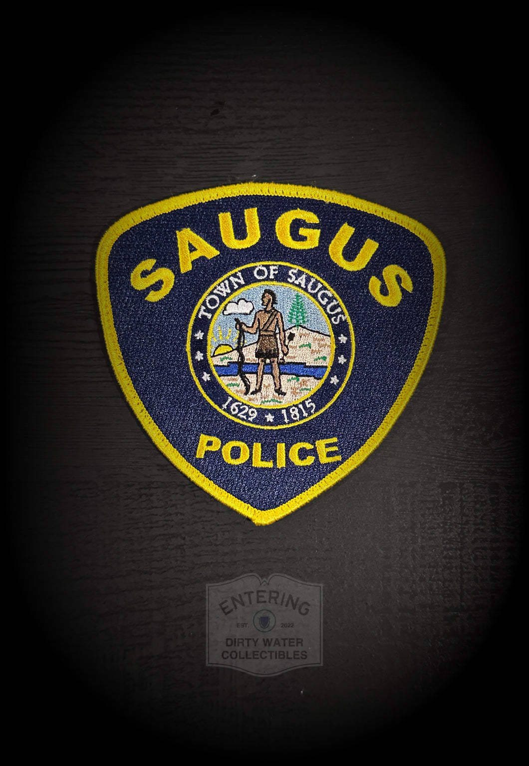 Saugus MA Police Embroidered Hook and Loop Patch