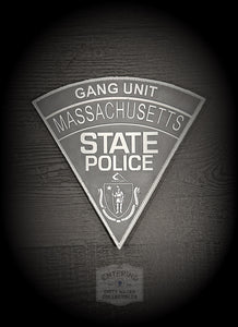 Massachusetts State Police Gang Unit Subdued PVC patch