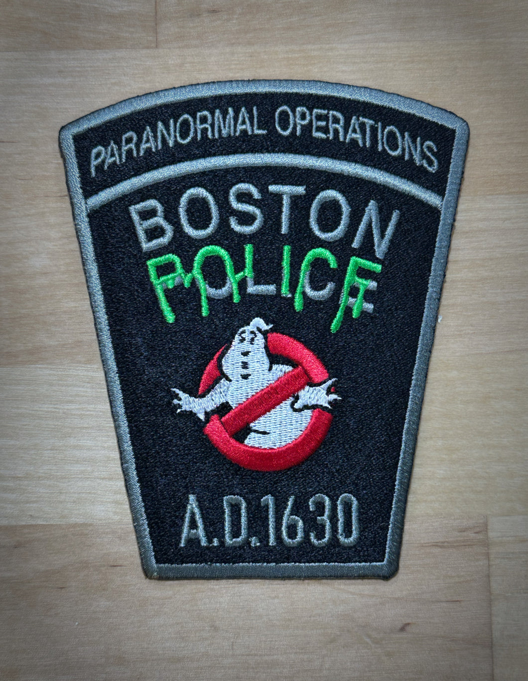 Boston Police Paranormal Operations Slimer Patch