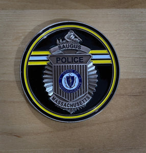 Boston Hockey Bruins Saugus Police Inspired Patch Coin