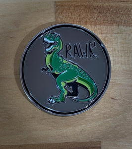 Jurassic Park Coin - Rawr! Means I love You in Dinosaur!